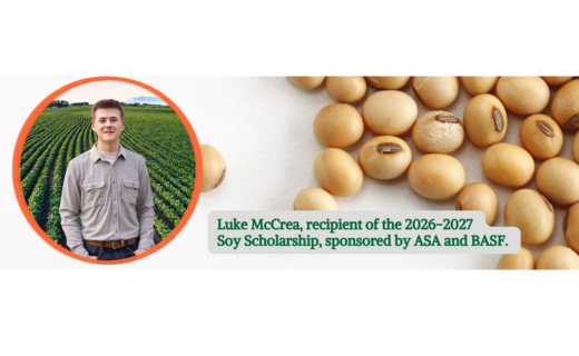 Luke McCrea Earns National Soy Scholarship